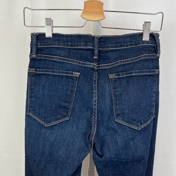 FRAME Size 28 Le Skinny de Jeanne Ankle Jeans Queens Way Dark Wash Zip Fly Blue - Picture 6 of 8